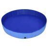 Foldable Dog Swimming Pool Blue 118.1"x15.7" PVC - Blue