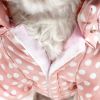 Polka-Dot Couture-Bow Pet Hoodie Sweater - Small