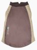 Pet Life Active 'Barko Pawlo' Relax-Stretch Wick-Proof Performance Dog Polo T-Shirt - Brown - Large