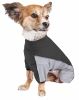 Pet Life Active 'Chase Pacer' Heathered Performance 4-Way Stretch Two-Toned Full Body Warm Up - Black - X-Large