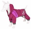 Dog Helios 'Namastail' Lightweight 4-Way Stretch Breathable Full Bodied Performance Yoga Dog Hoodie Tracksuit - Pink - Small