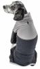 Pet Life Active 'Embarker' Heathered Performance 4-Way Stretch Two-Toned Full Body Warm Up - Black - Large