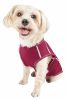 Pet Life Active 'Racerbark' 4-Way Stretch Performance Active Dog Tank Top T-Shirt - Maroon - X-Large