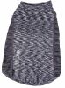 Pet Life Active 'Warf Speed' Heathered Ultra-Stretch Sporty Performance Dog T-Shirt - Black - X-Small