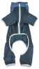 Pet Life Active 'Embarker' Heathered Performance 4-Way Stretch Two-Toned Full Body Warm Up - Teal - X-Small