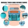 VEVOR Foldable Pet Playpen, 32'' x 24'' x 22'' Portable Dog Playpen, Crate Kennel for Puppy, Dog, Cat, Waterproof 600D Oxford Cloth, Removable Zipper