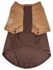 Pet Life Active 'Hybreed' 4-Way Stretch Two-Toned Performance Dog T-Shirt - Brown - Medium