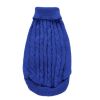 Dog Sweater Warm Pet Sweater Dog Sweaters for Small Dogs Medium Dogs Large Dogs Cute Knitted Classic Clothes Coat for Dog Puppy - Small - ROYAL BLUE