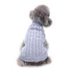 Dog Sweater Warm Pet Sweater Dog Sweaters for Small Dogs Medium Dogs Large Dogs Cute Knitted Classic Clothes Coat for Dog Puppy - Medium - GREY