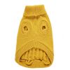 Dog Sweater Warm Pet Sweater Dog Sweaters for Small Dogs Medium Dogs Large Dogs Cute Knitted Classic Clothes Coat for Dog Puppy - Medium - YELLOW