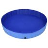 Foldable Dog Swimming Pool Blue 78.7"x11.8" PVC - Blue
