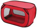 Rectangular Elongated Mesh Canvas Collapsible Outdoor Tent w/ bottle holder