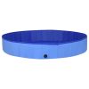 Foldable Dog Swimming Pool Blue 118.1"x15.7" PVC - Blue