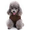 Dog Sweater Warm Pet Sweater Dog Sweaters for Small Dogs Medium Dogs Large Dogs Cute Knitted Classic Clothes Coat for Dog Puppy - Large - BROWN