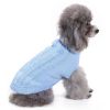 Dog Sweater Warm Pet Sweater Dog Sweaters for Small Dogs Medium Dogs Large Dogs Cute Knitted Classic Clothes Coat for Dog Puppy - X-Large - LIGHT BLUE