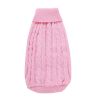 Dog Sweater Warm Pet Sweater Dog Sweaters for Small Dogs Medium Dogs Large Dogs Cute Knitted Classic Clothes Coat for Dog Puppy - Large - PINK