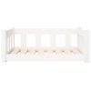 Dog Bed White 29.7"x21.9"x11" Solid Wood Pine - White