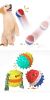 Pet Chew Toy Interactive Treat Toy Squeaky Bounce Toy with Rope for Aggressive Dog Chewers - yellow